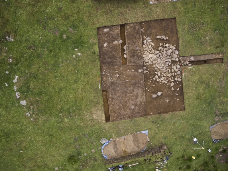 Aerial view of excavation © PKHT